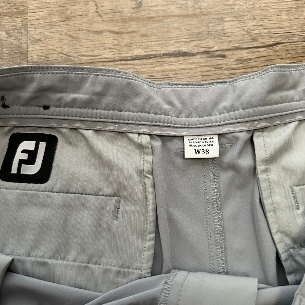 FootJoy Mens Golf Shorts Gray Performance Stretch Flat Front W36 0802 - Picture 5 of 8